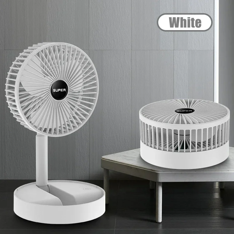 Usb Desk Fan - Verstellbarer, faltbarer USB-Ventilator, Mini-Elektro-Kühlventilator, geräuscharm, hohe