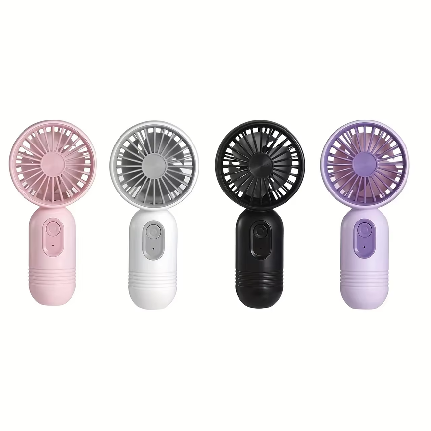 Usb Desk Fan - USB-Mini-Akku-Ventilator mit 3 Geschwindigkeitsstufen, tragbarer Handventilator