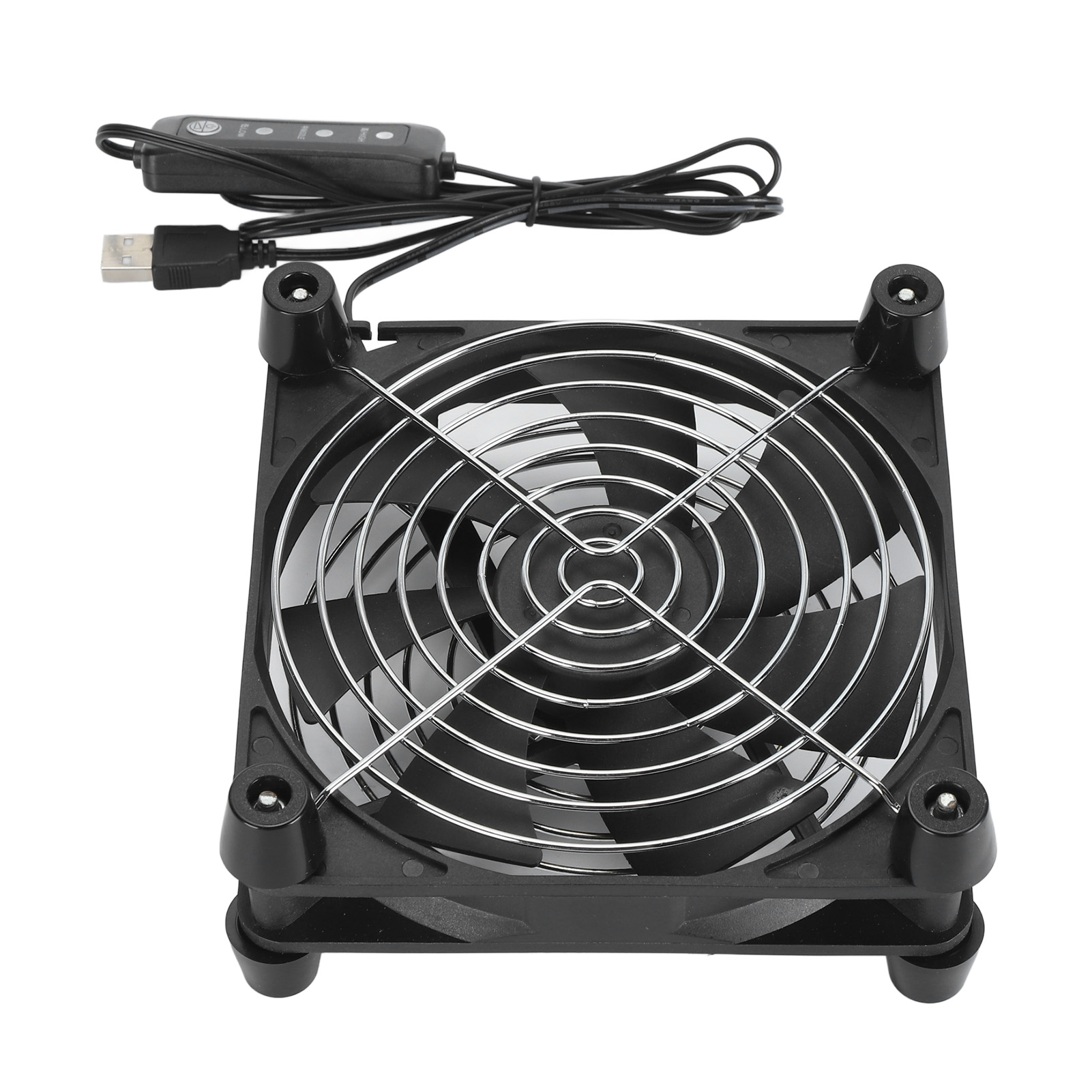 Usb Desk Fan - 140 mm Computergehäuselüfter, 3 Geschwindigkeiten, 5