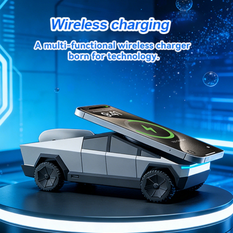 Desk Charging Station - Desktop-Ständer 3-in-1 CyberDock Kabellose Ladestation für