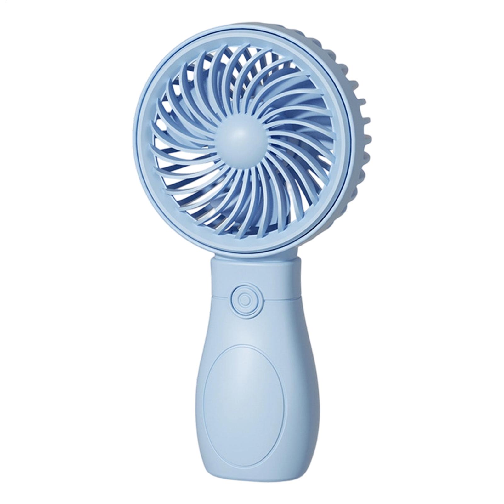 Usb Desk Fan - Handventilator, wiederaufladbar, tragbar, Mini-USB-Ventilator, 3 Geschwindigkeitsstufen,