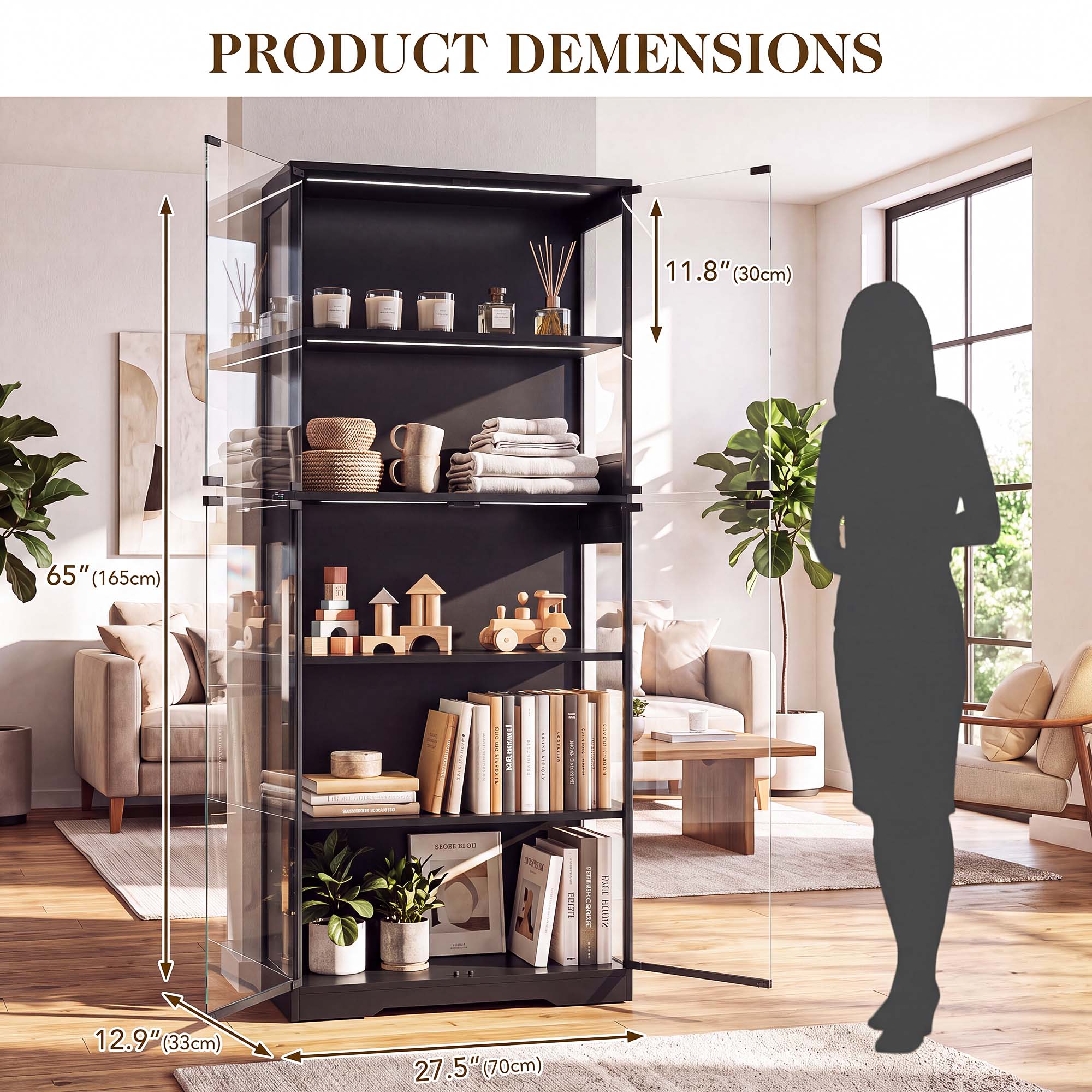 TCGBKAF 5-stufiger Vitrinensch – Home Office Setup Ideas Bewertung und Preis