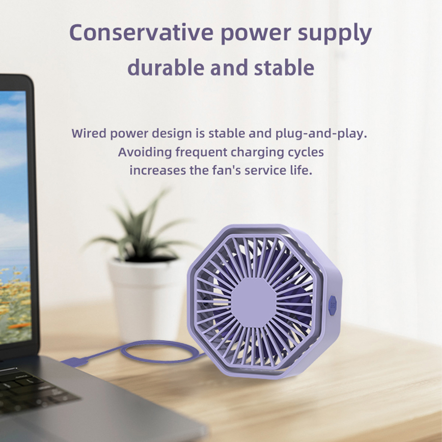 Sechseckiger USB-Tischventilat – Usb Desk Fan Bewertung und Preis
