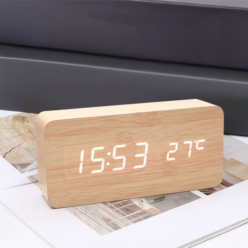 Hölzerner Digitaler Wecker, LE – Led Desk Clock Bewertung und Preis