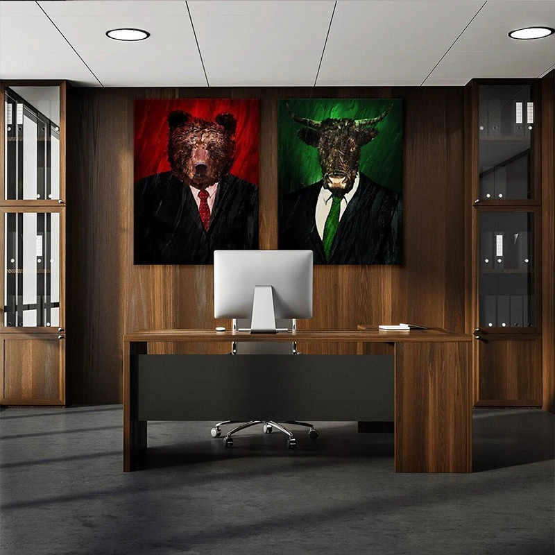 Leinwandposter „Neon Bulls&Bea – Home Office Marketing Bewertung und Preis