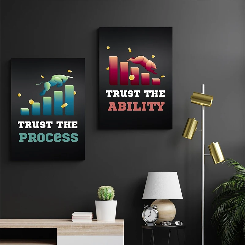 Leinwandposter „Neon Bulls&Bea – Home Office Marketing Bewertung und Preis