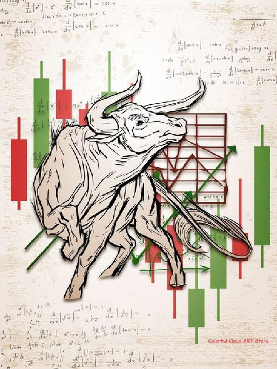 Wall Street Bull Bear Market L – Home Office Marketing Bewertung und Preis
