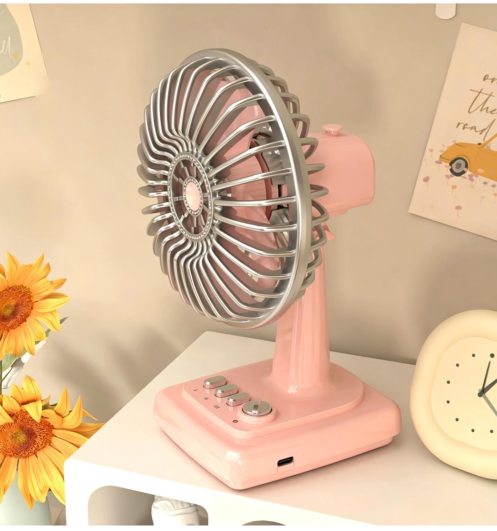 Retro-Legierungs-Tischventilat – Usb Desk Fan Bewertung und Preis