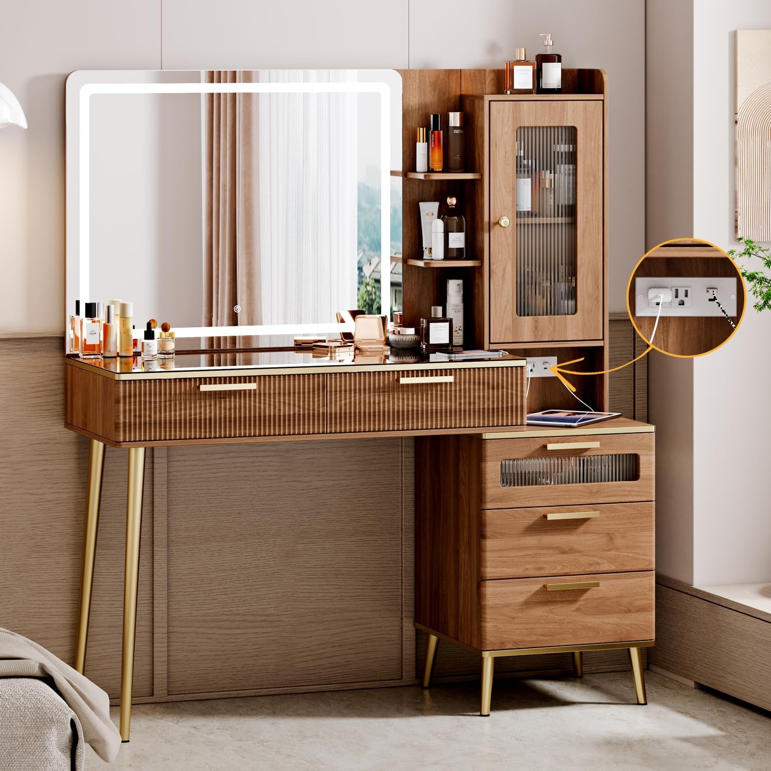 Schminktisch fürs Schlafzimmer – Desk Charging Station Bewertung und Preis