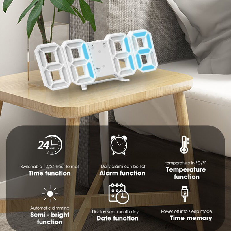 3D-Digitalwecker, Wand-LED-Uhr – Led Desk Clock Bewertung und Preis