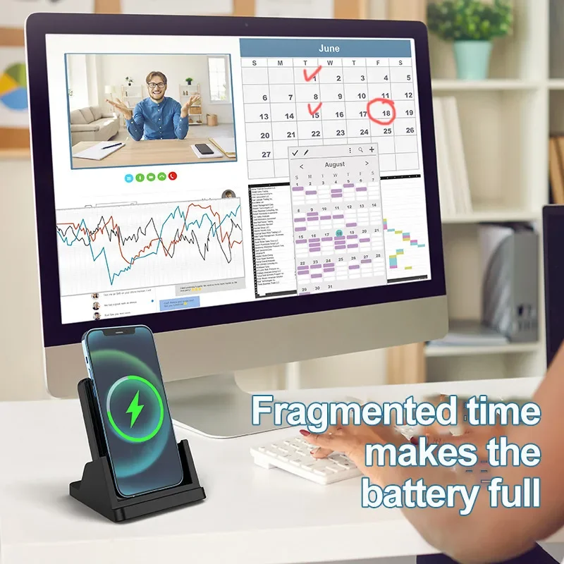 Kabelloses Ladegerät-Pad-Ständ – Desk Charging Station Bewertung und Preis