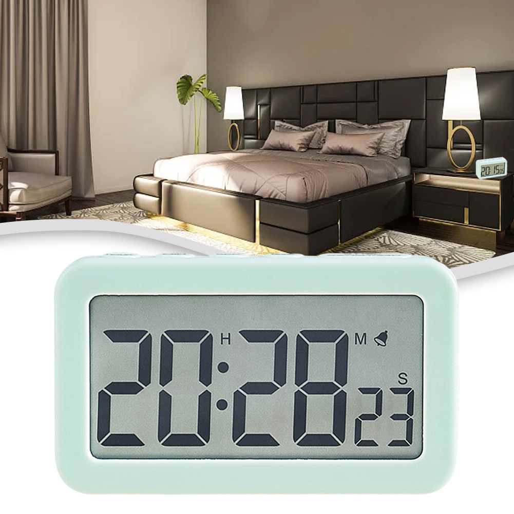 Weiß-rosa-hellgrüner LED-Digit – Led Desk Clock Bewertung und Preis