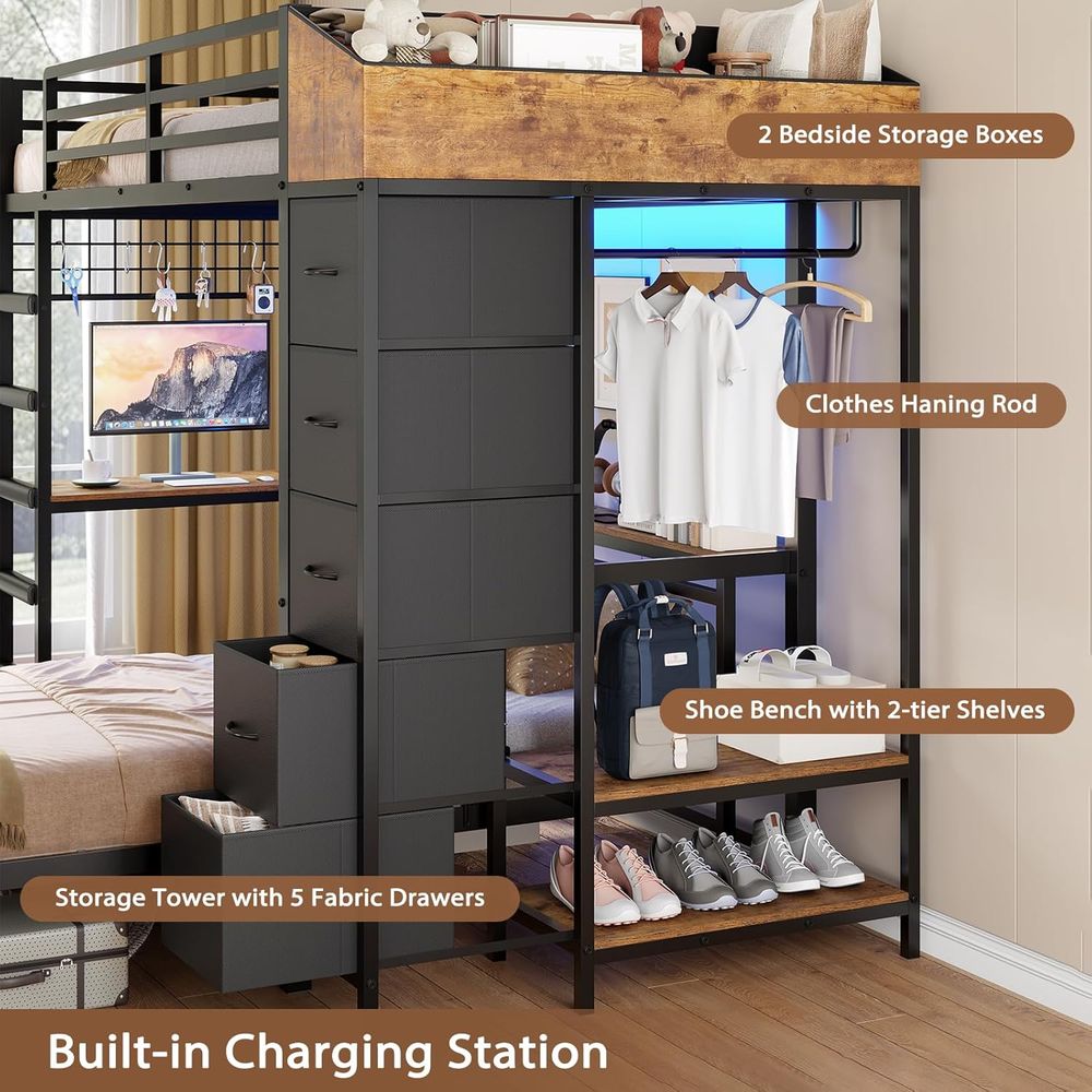 Etagenbett (Twin-über-Twin) mi – Desk Charging Station Bewertung und Preis